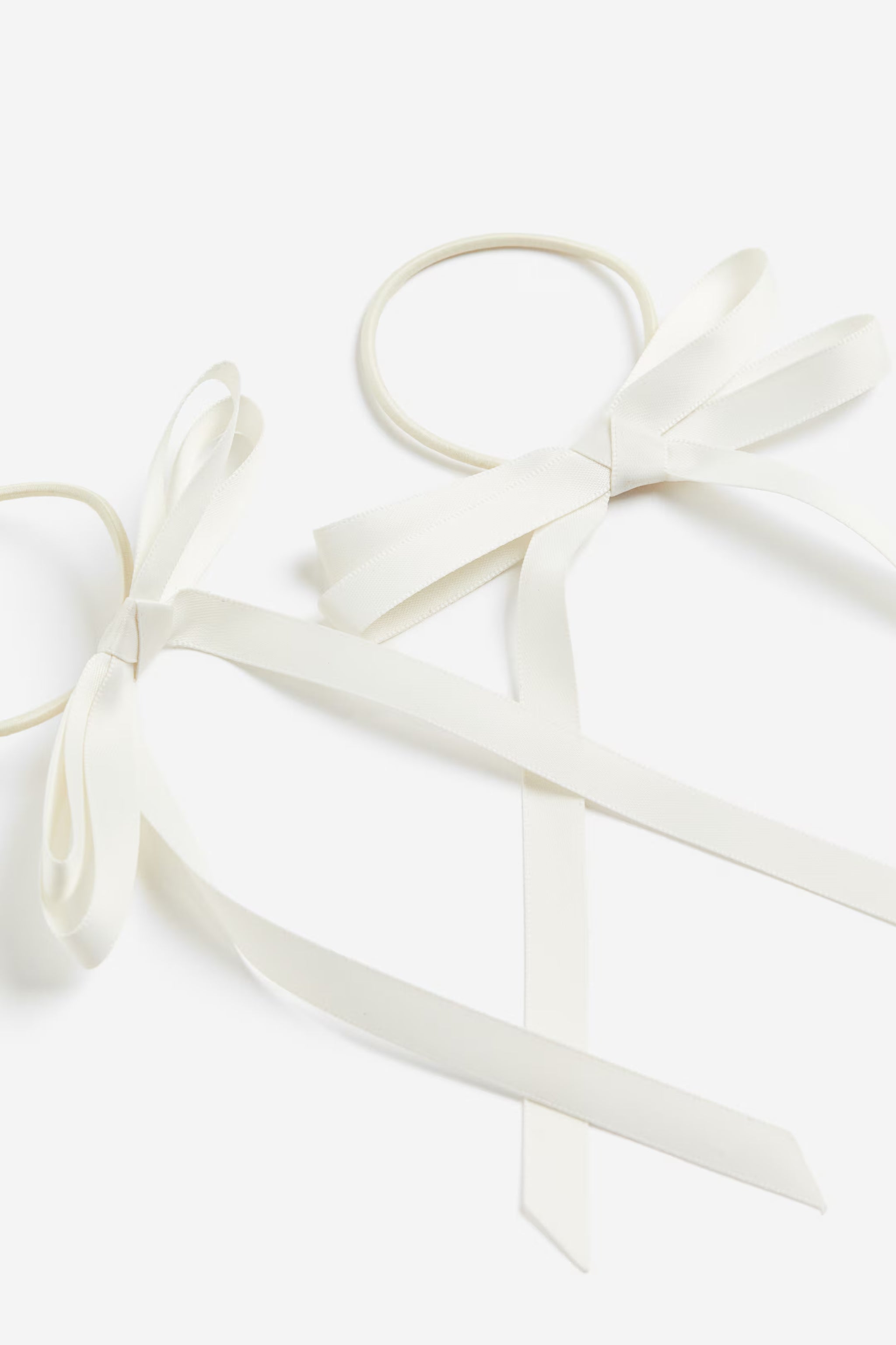 2-pack bow-detail hair elastics