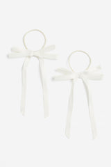 2-pack bow-detail hair elastics