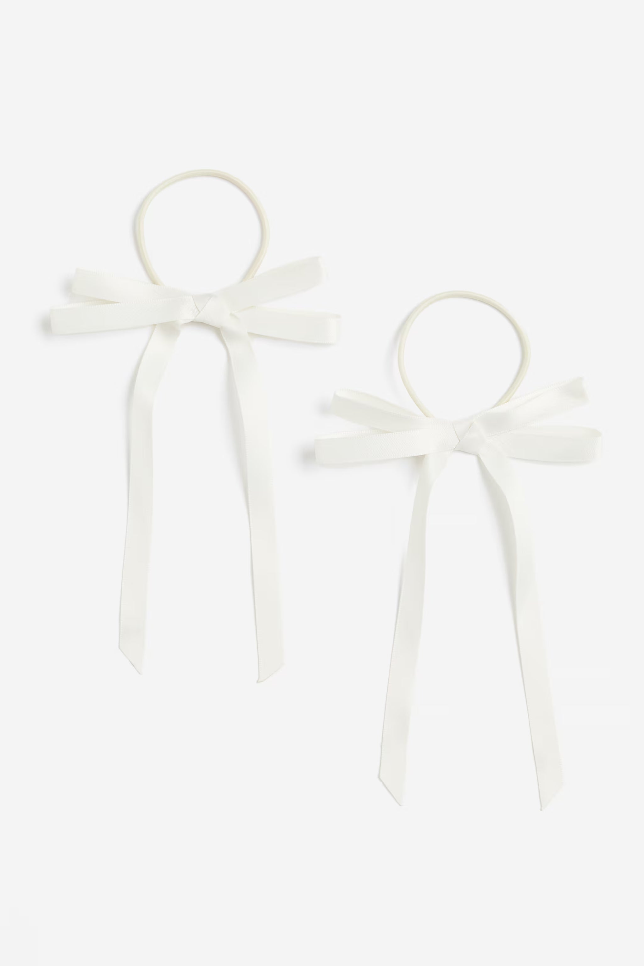 2-pack bow-detail hair elastics