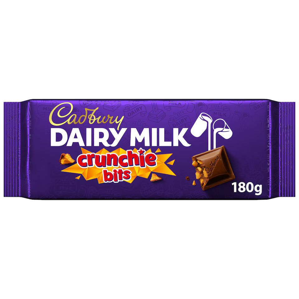Cadbury Dairy Milk Crunchie Bits Chocolate Bar 180g