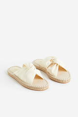 Knot-detail espadrille slides