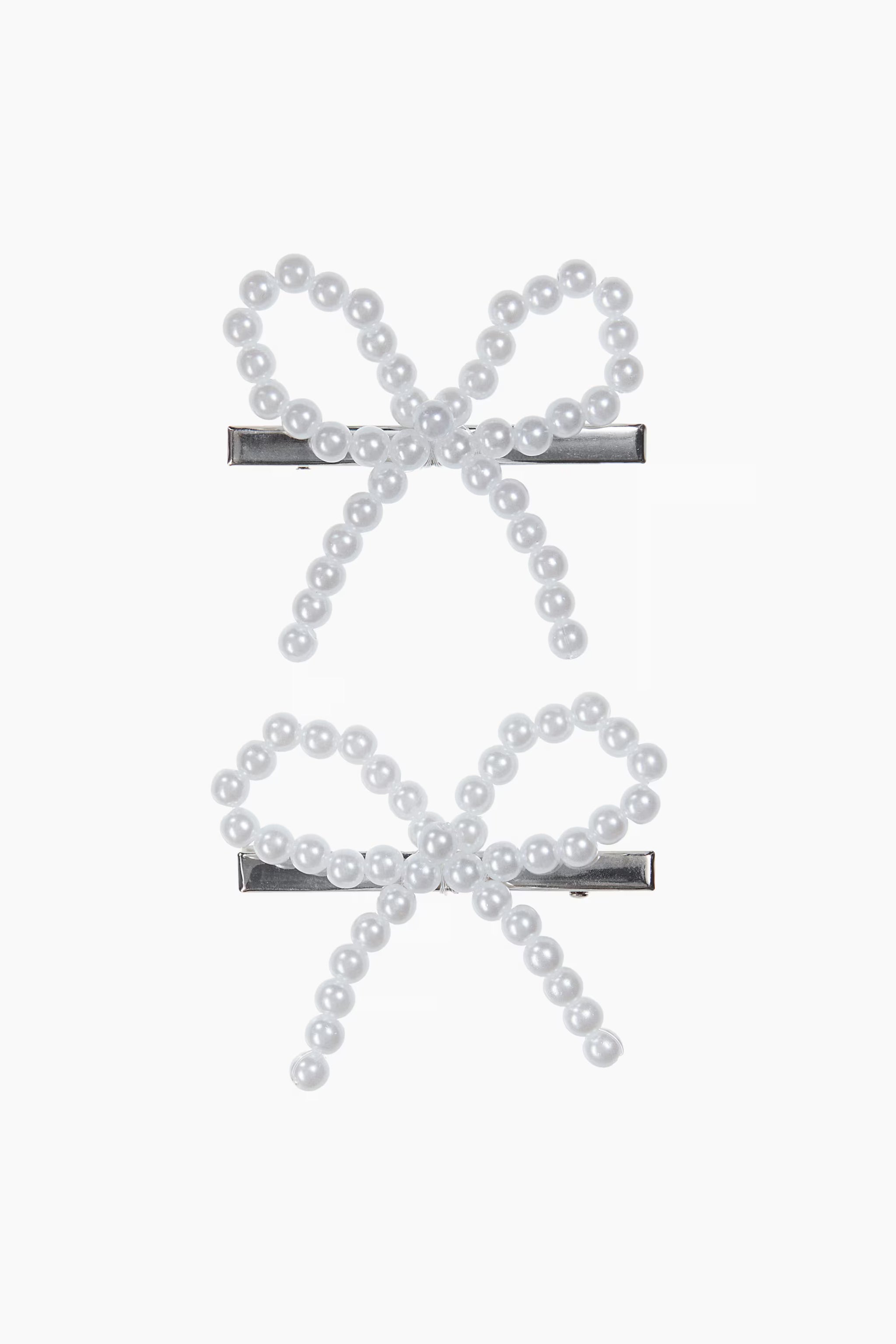 2-pack bow hair clips