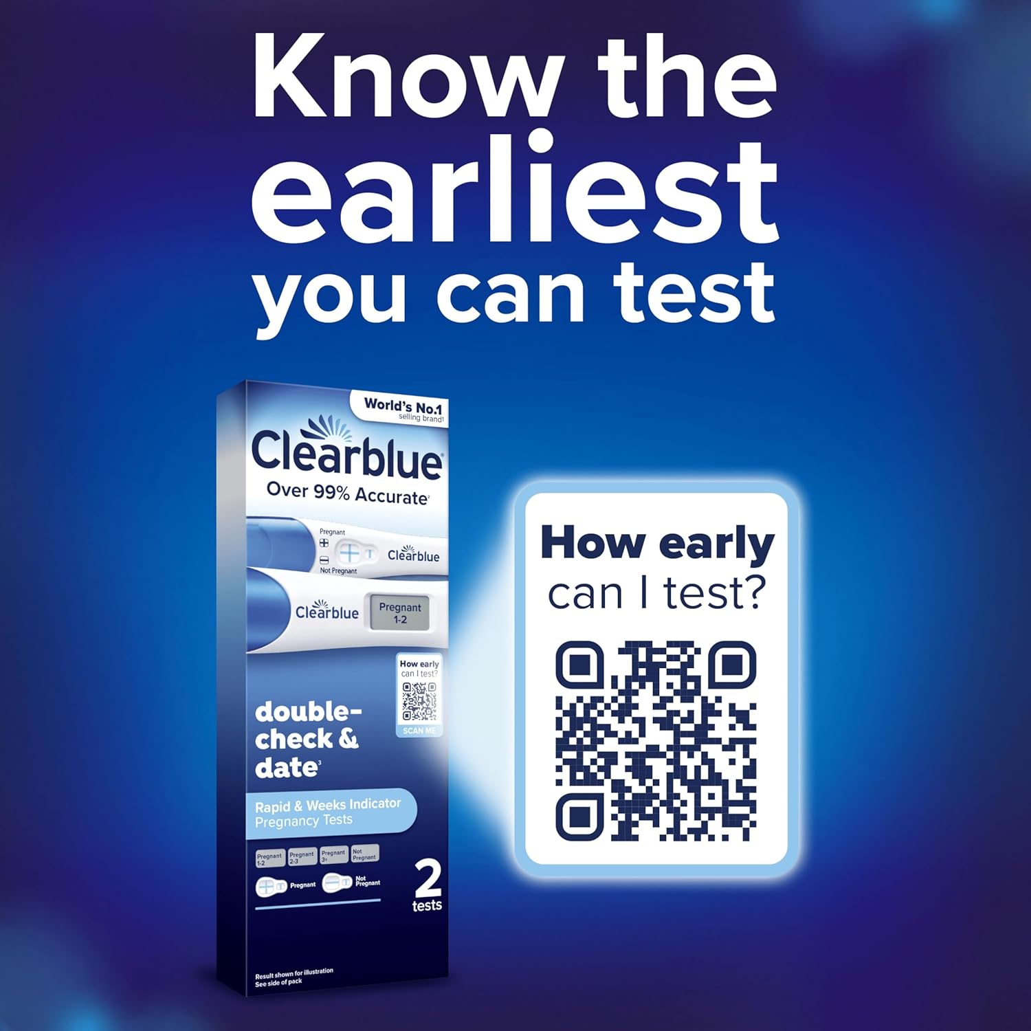 Clearblue Pregnancy Test Double-Check & Date Combo Pack
