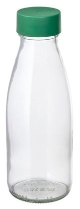 SPARTANSK Water bottle, clear glass/green, 0.5 l