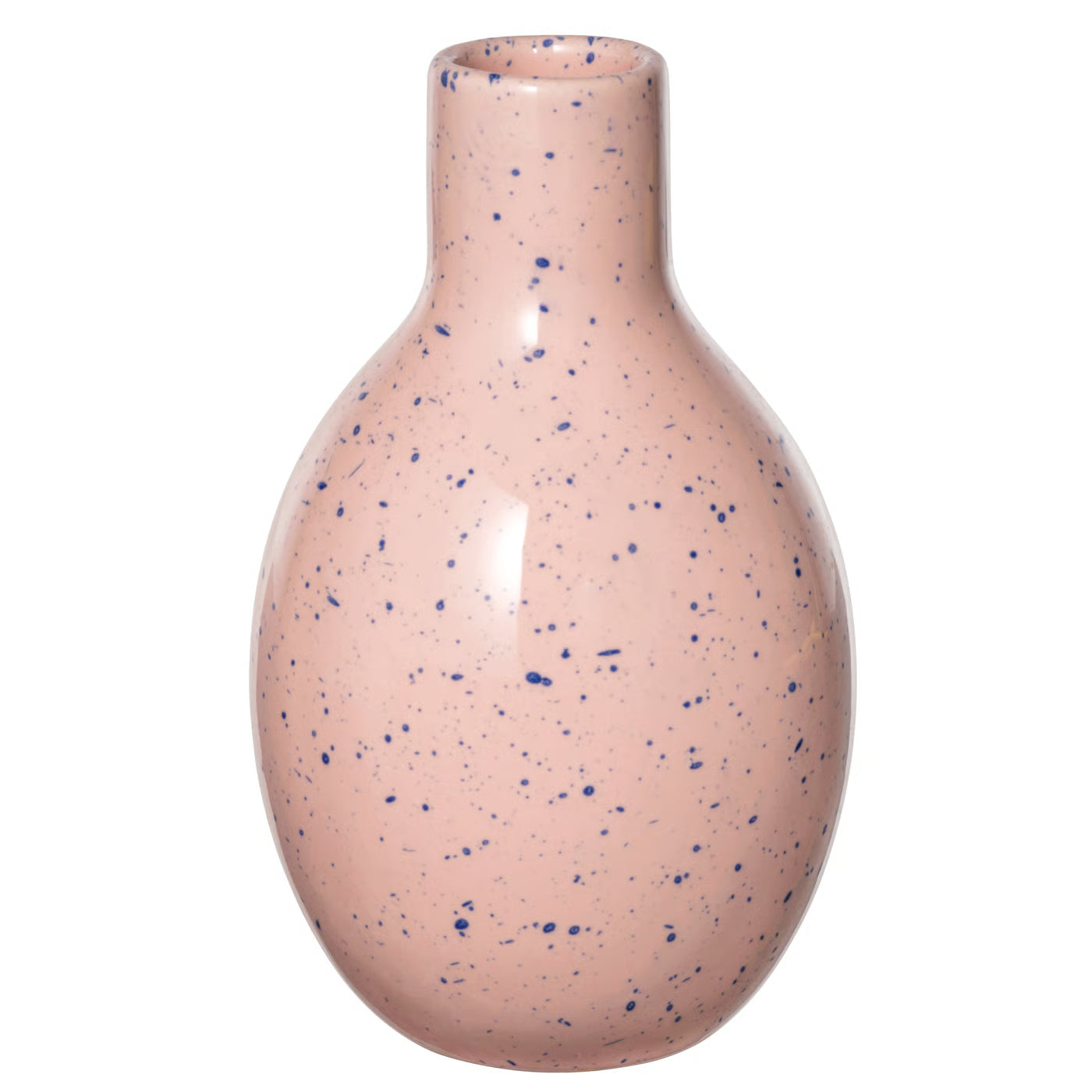 BLODBJÖRK Vase, pale pink/blue, 16 cm