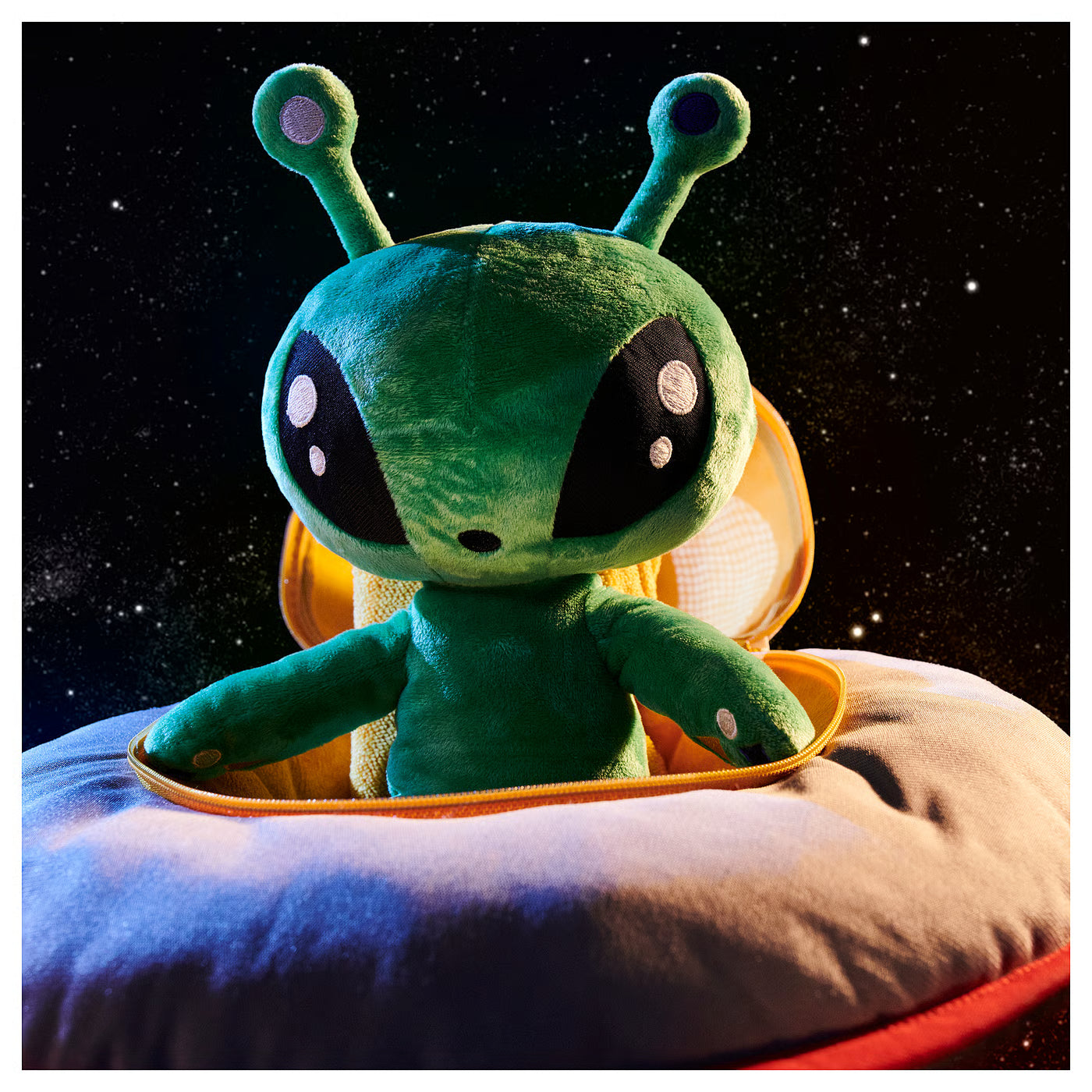 AFTONSPARV Soft toy, mini-alien/green, 10 cm