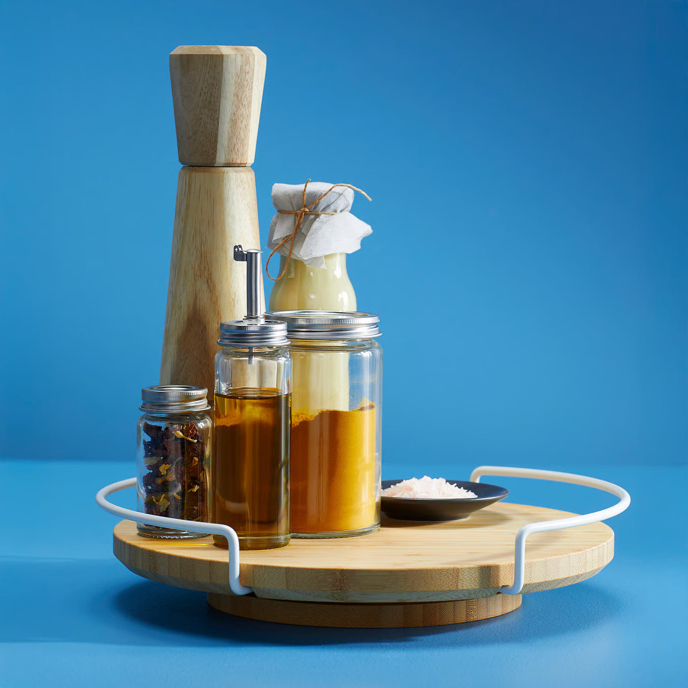 APTITLIG Lazy Susan, organizer bamboo, 28 cm