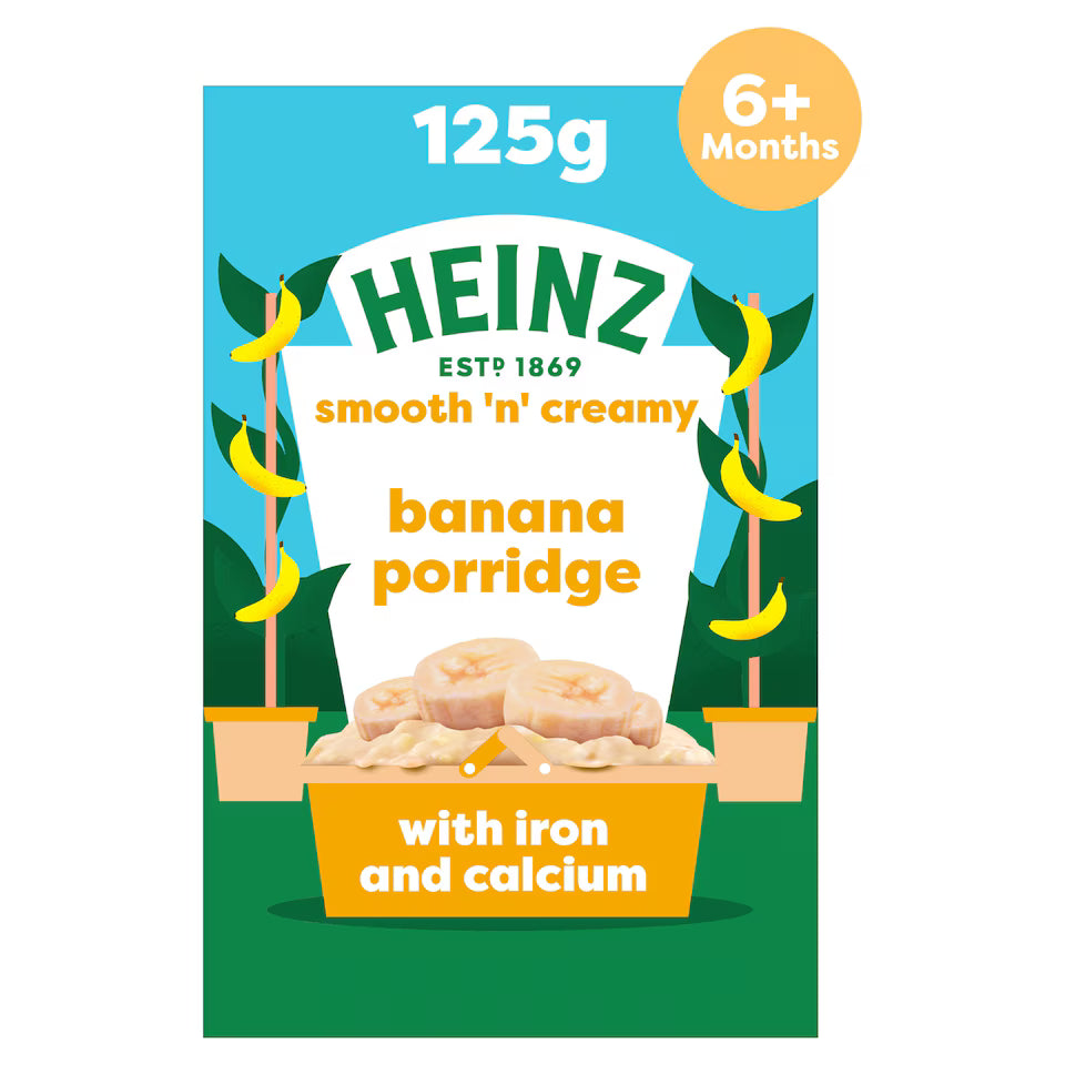 Heinz Banana Porridge Baby Food 6m+ 125g