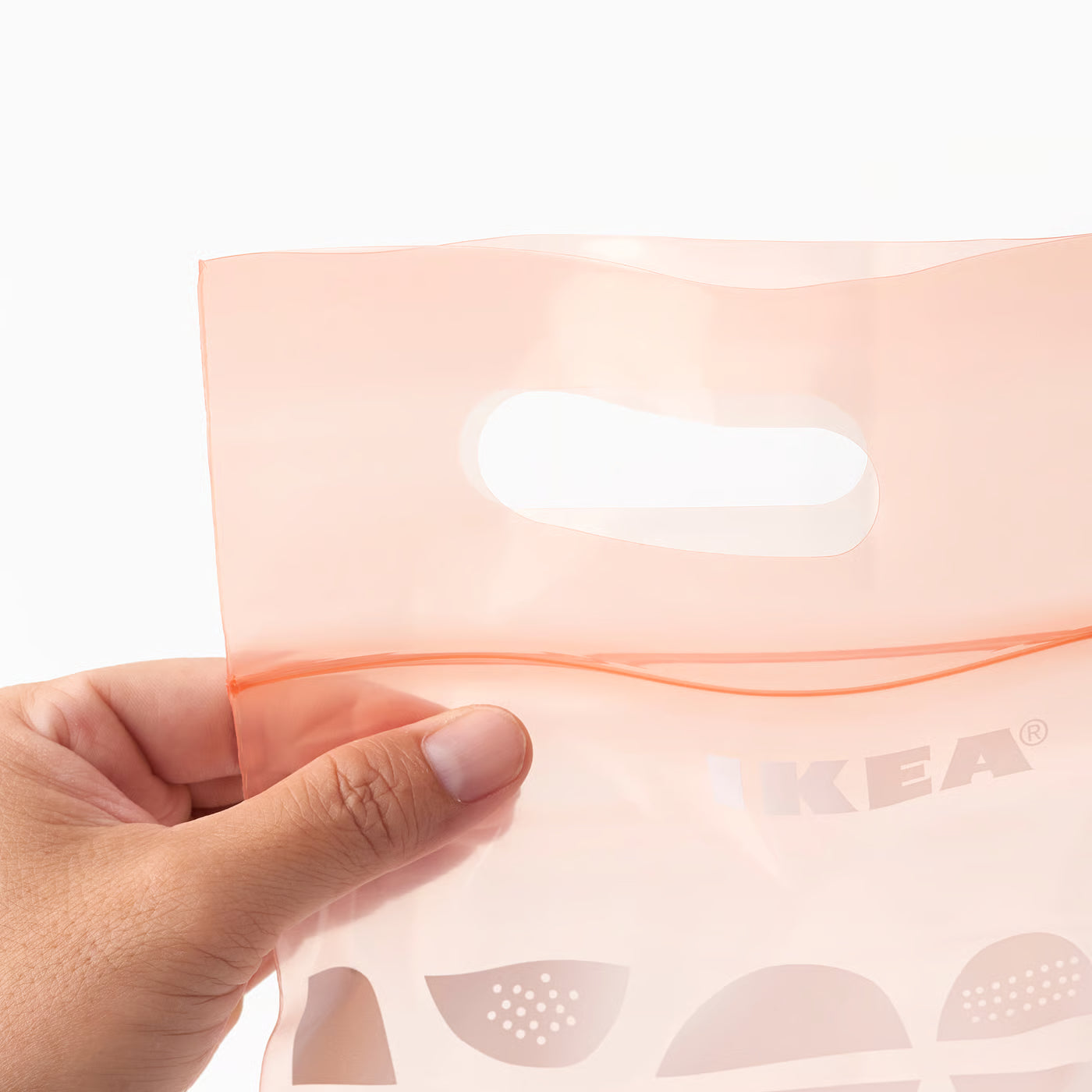BEKOSTA Resealable bag, light orange-pink/blue
