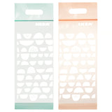 BEKOSTA Resealable bag, light orange-pink/blue