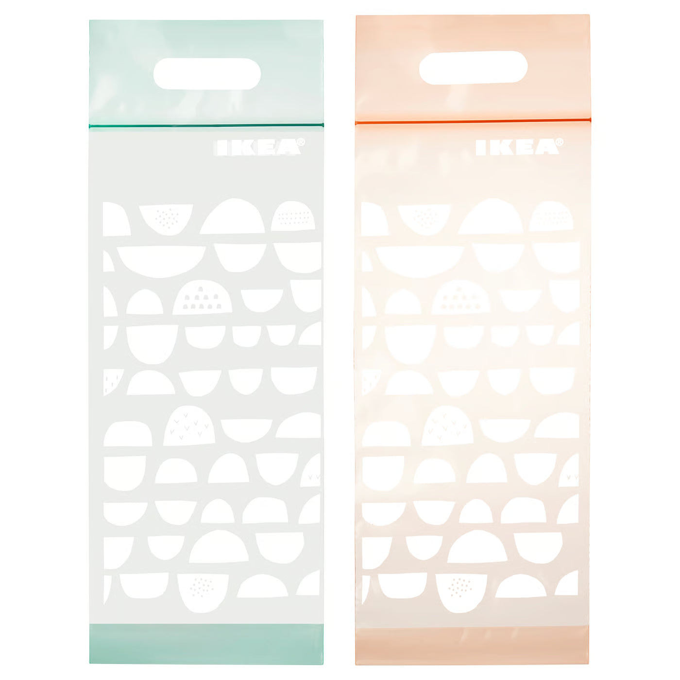 BEKOSTA Resealable bag, light orange-pink/blue