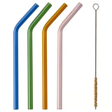 BLÅKÄXA Drinking straws/cleanbrush set of 5, mixed colours