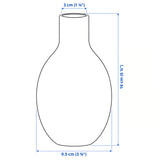 BLODBJÖRK Vase, pale pink/blue, 16 cm