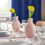 BLODBJÖRK Vase, pale pink/blue, 16 cm