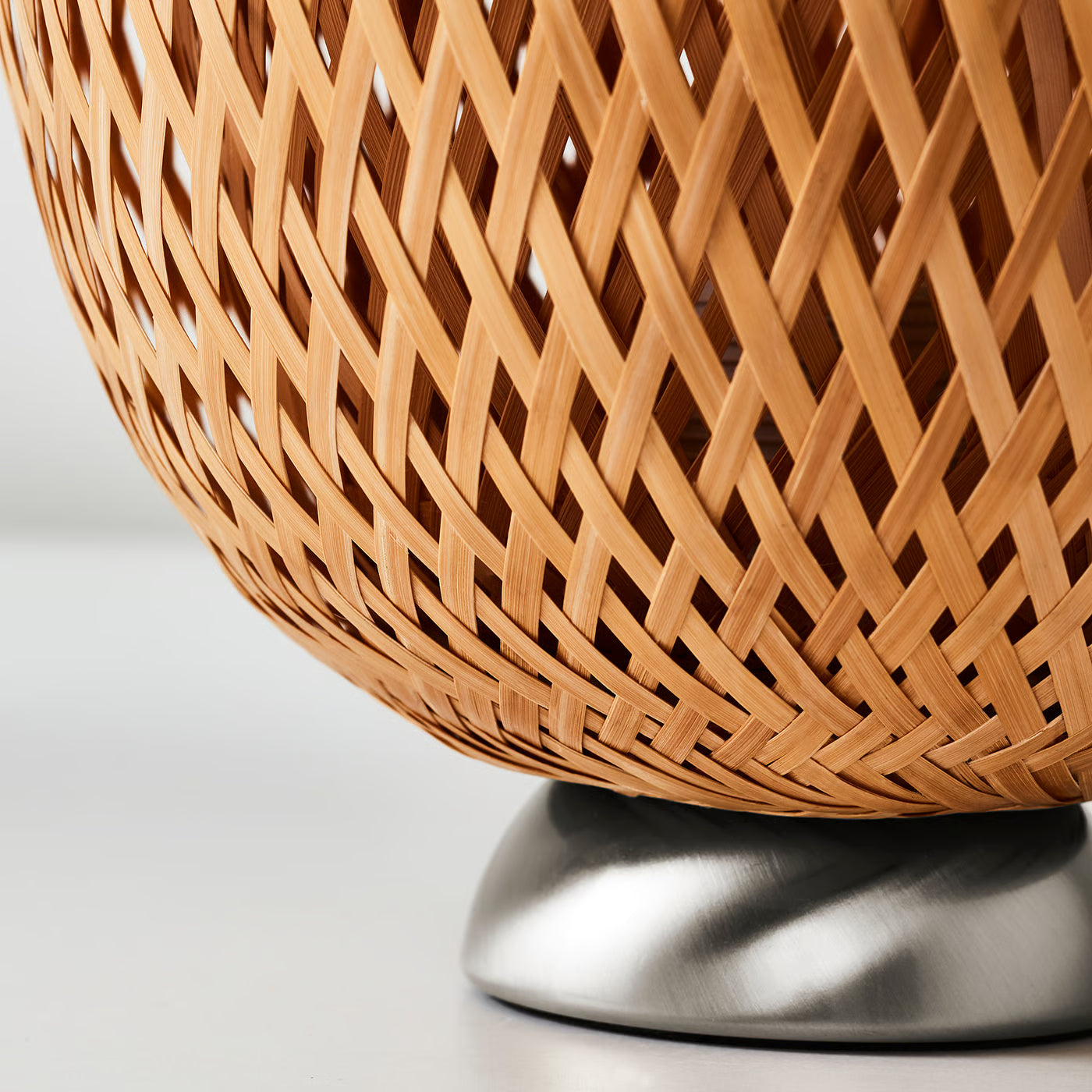 BÖJA Table lamp, bamboo/handmade