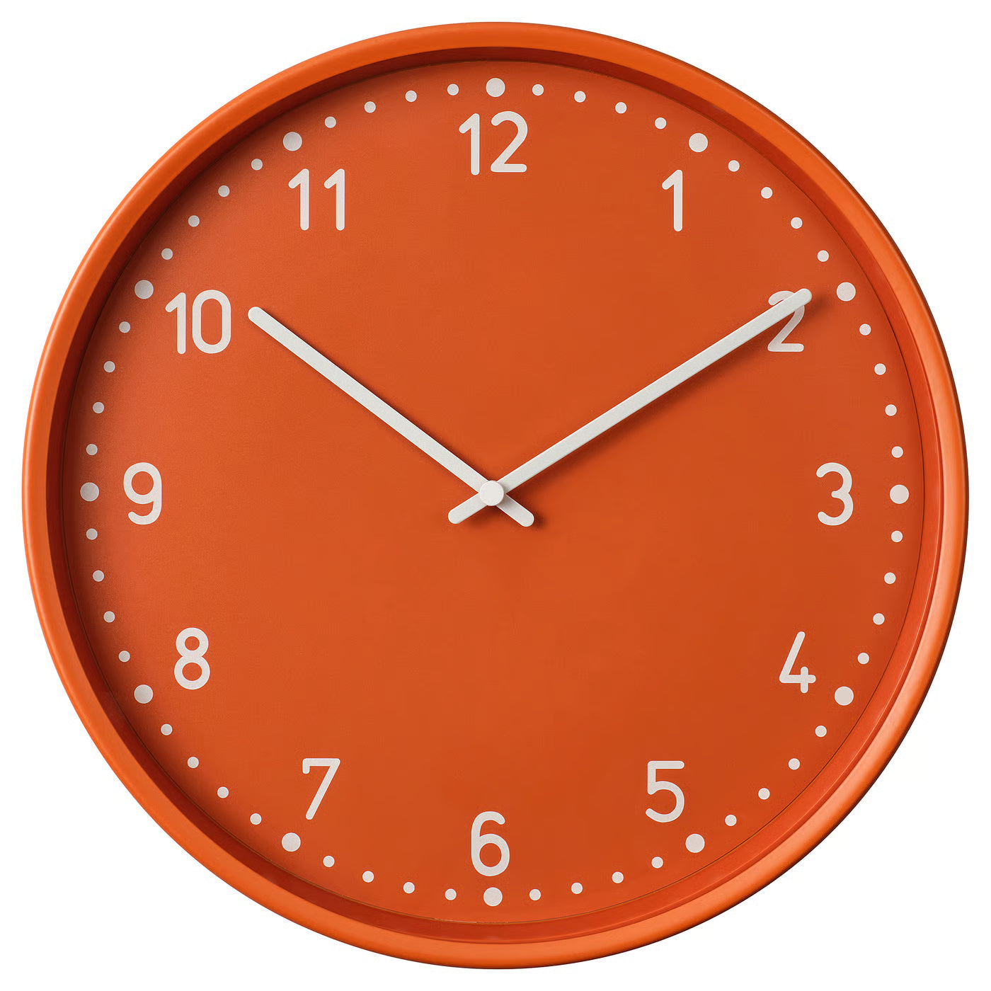 BONDIS Wall clock, orange, 38 cm