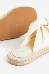 Knot-detail espadrille slides
