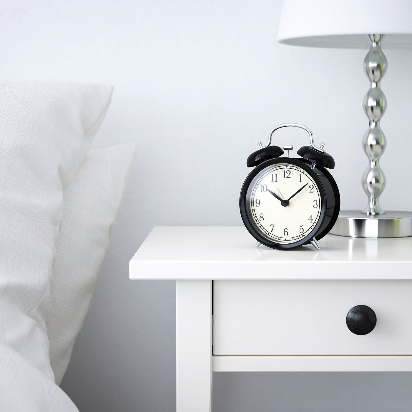 DEKAD Alarm clock, black, 10 cm