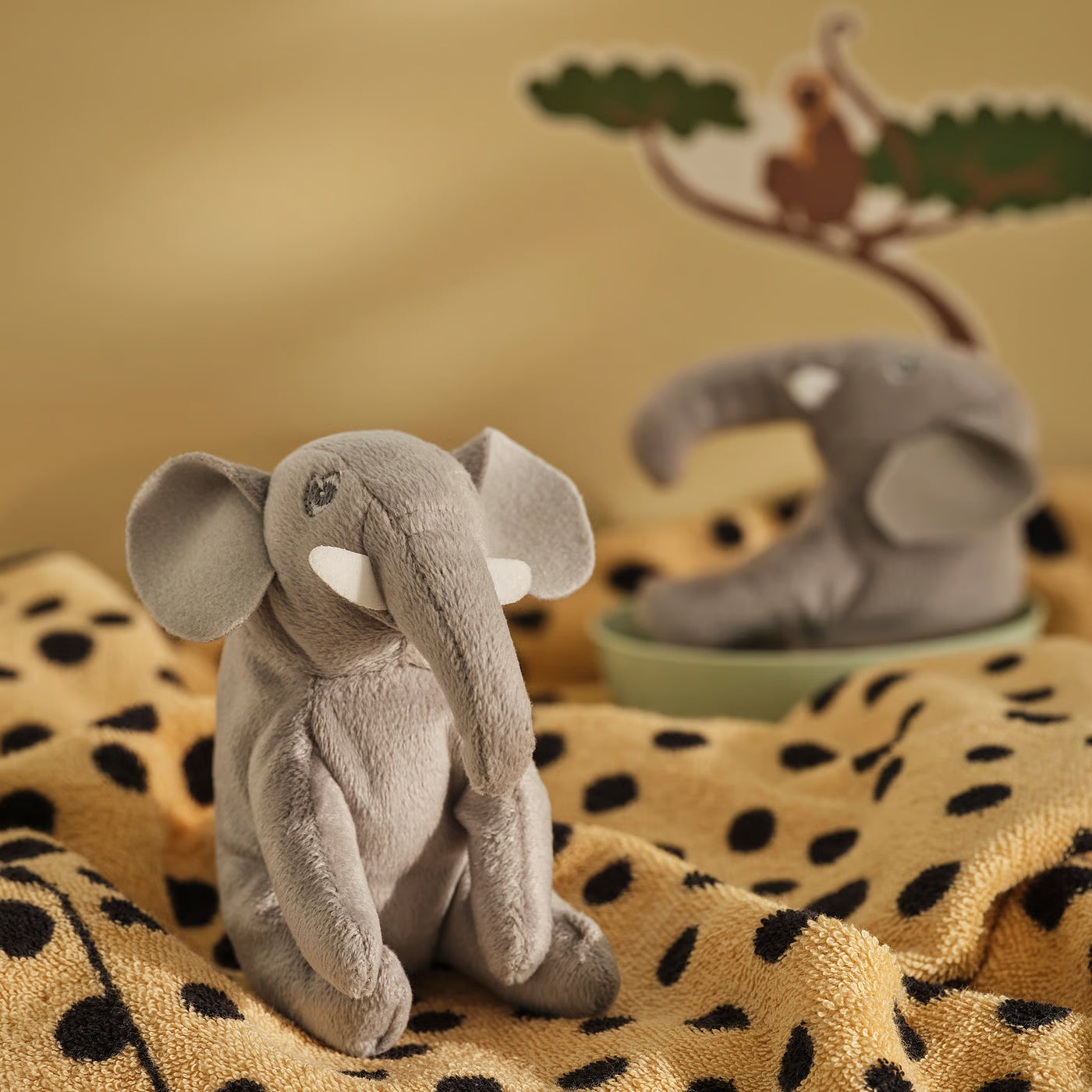 DJUNGELSKOG Soft toy, mini/elephant, 12 cm
