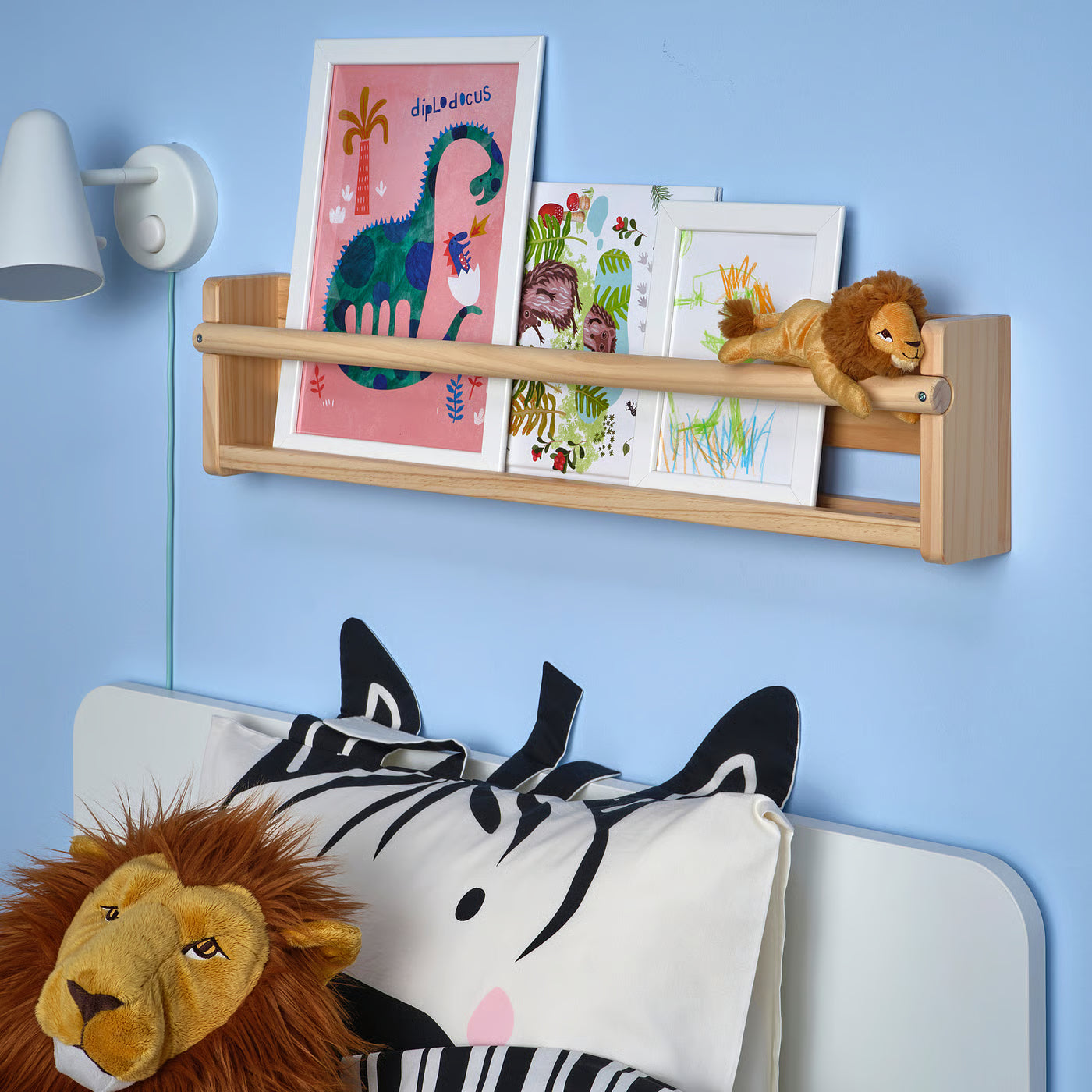 DJUNGELSKOG Soft toy, mini/lion, 13 cm