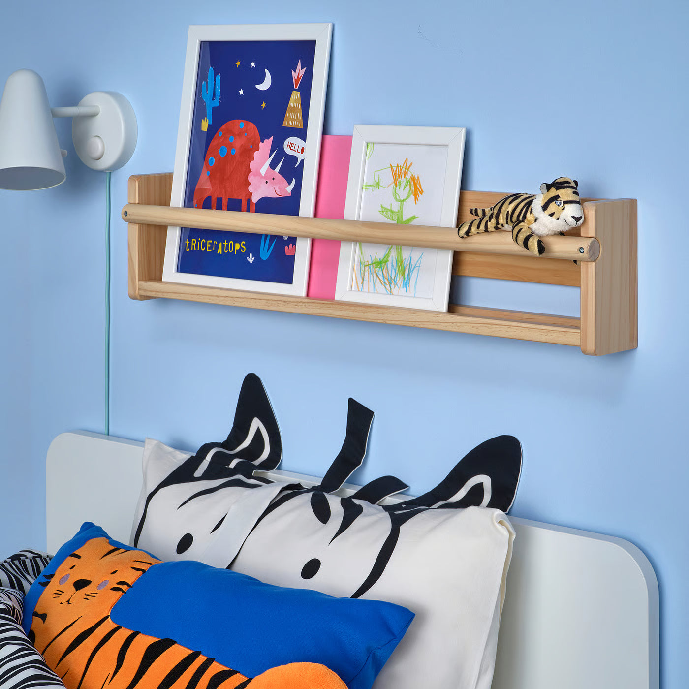 DJUNGELSKOG Soft toy, mini/tiger, 13 cm