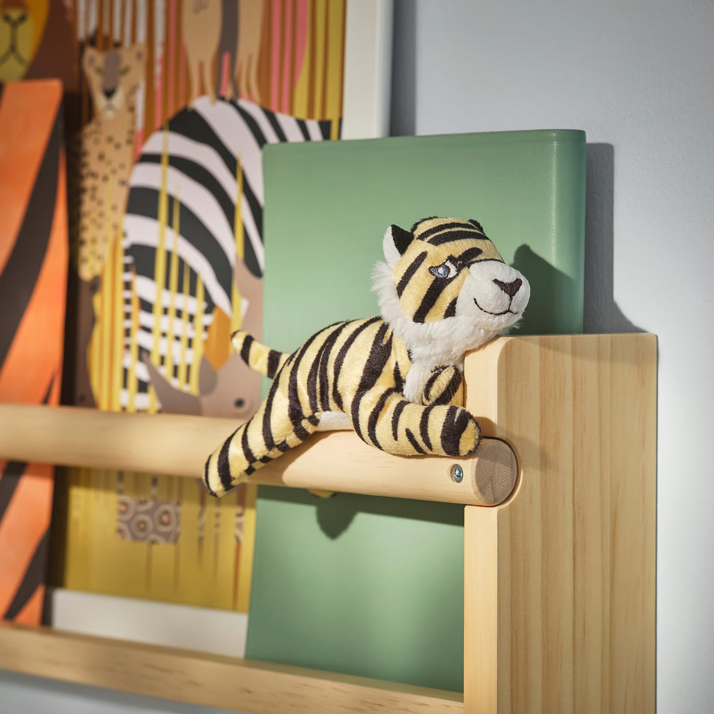 DJUNGELSKOG Soft toy, mini/tiger, 13 cm