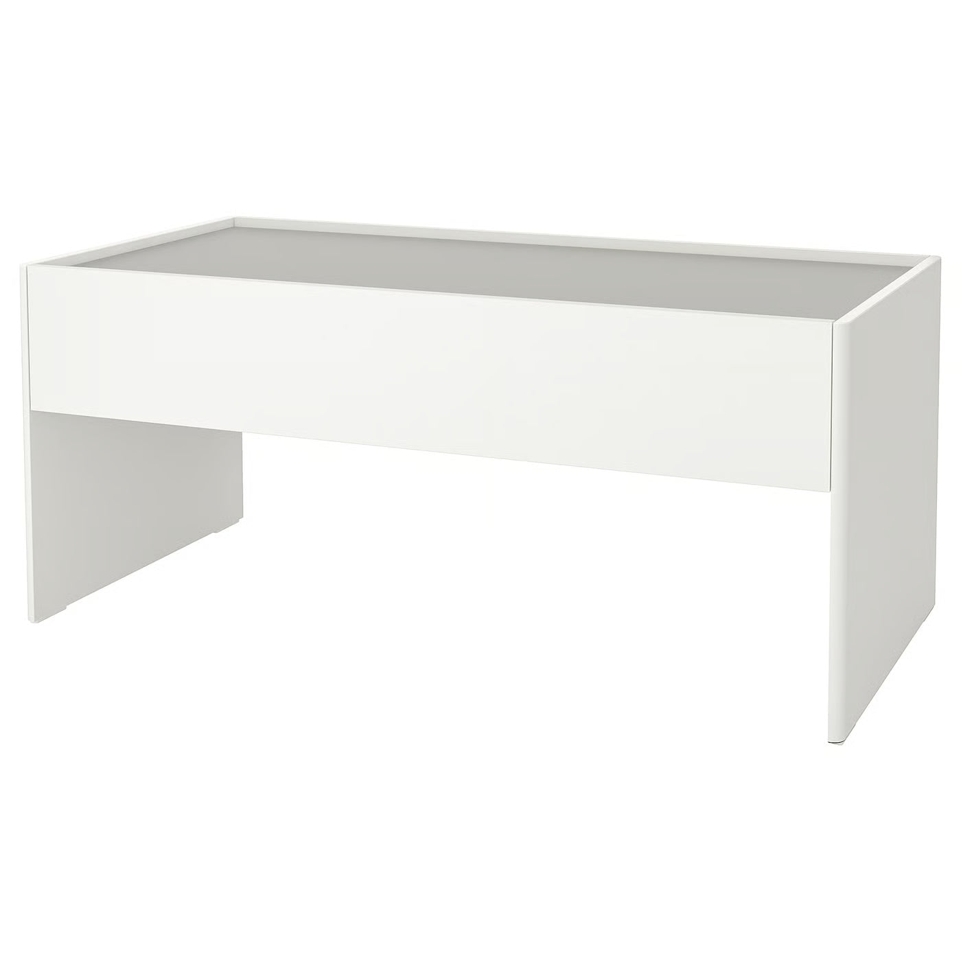 DUNDRA Activity table with storage, white/grey