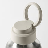 ENKELSPÅRIG Water bottle, stainless steel/beige, 0.5 l