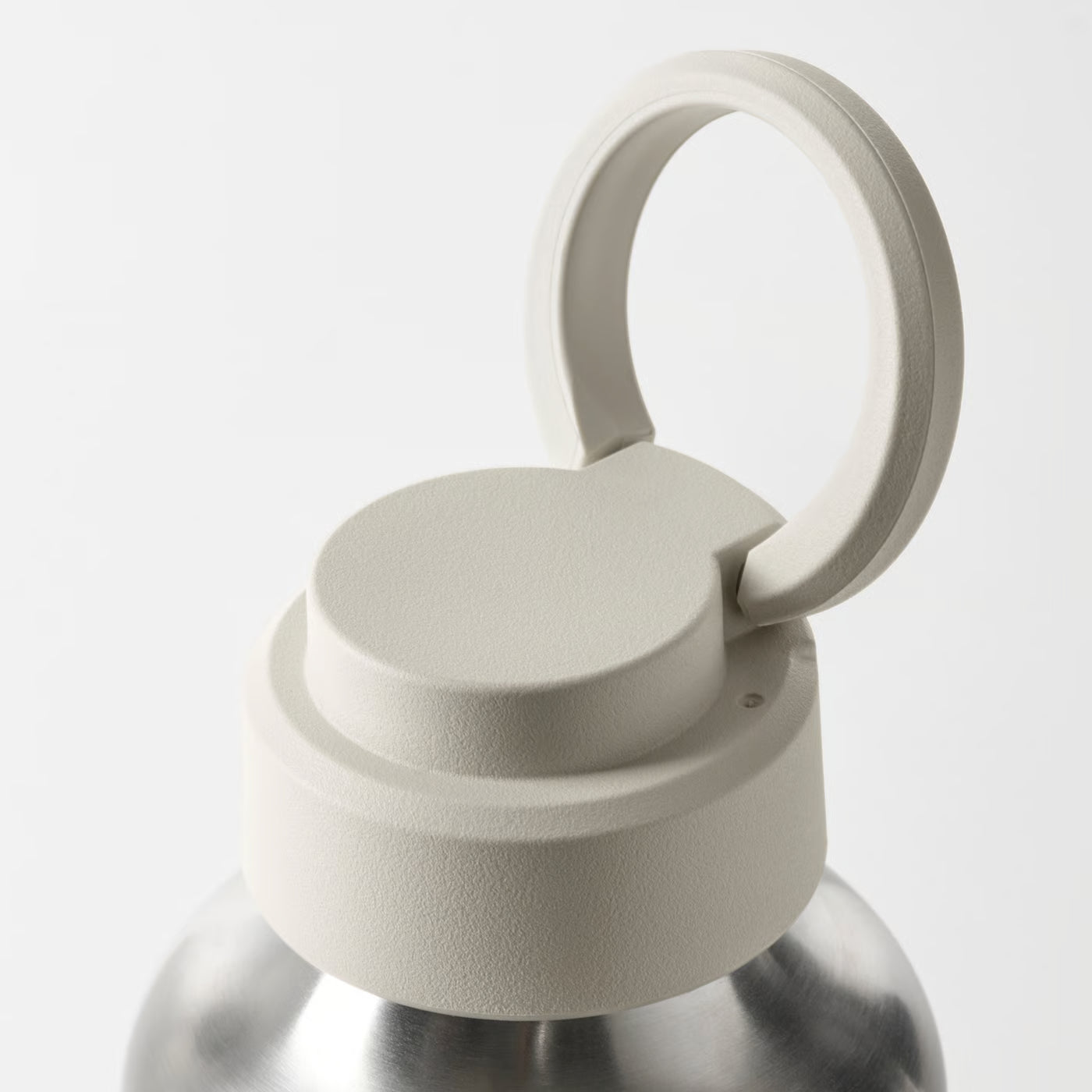 ENKELSPÅRIG Water bottle, stainless steel/beige, 0.5 l