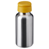 ENKELSPÅRIG Water bottle, stainless steel/yellow, 0.3 l