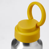 ENKELSPÅRIG Water bottle, stainless steel/yellow, 0.3 l