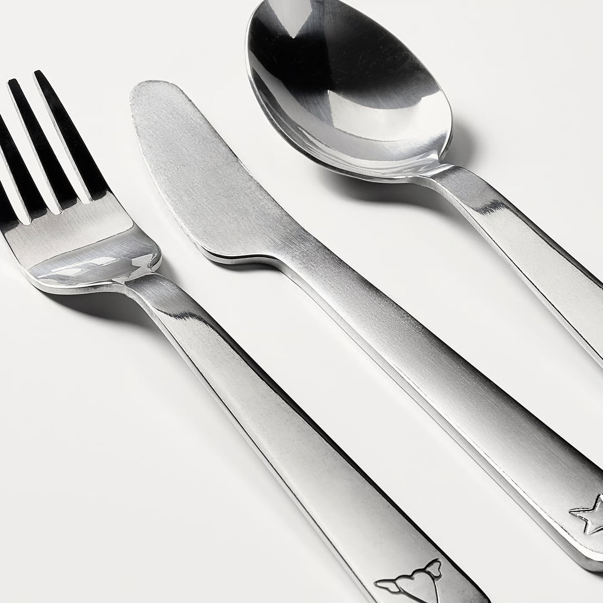 FABLER 3-piece cutlery set, stainless steel