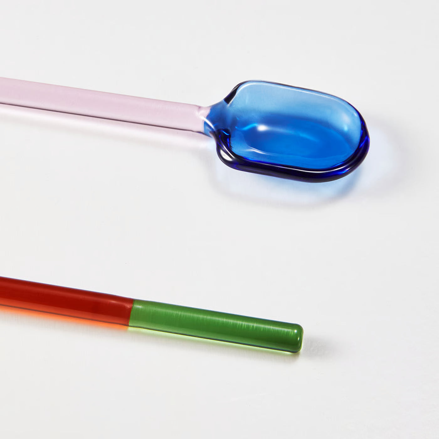 FENGÖMMARE Spoon, set of 2, glass/multicolour, 16 cm
