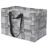 FISSLA Carrier bag, large, white/black, 71 l