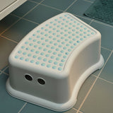 FÖRSIKTIG Children's stool, white/turquoise