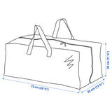 FRAKTA Trunk for trolley, blue, 73x35x30 cm 76 l