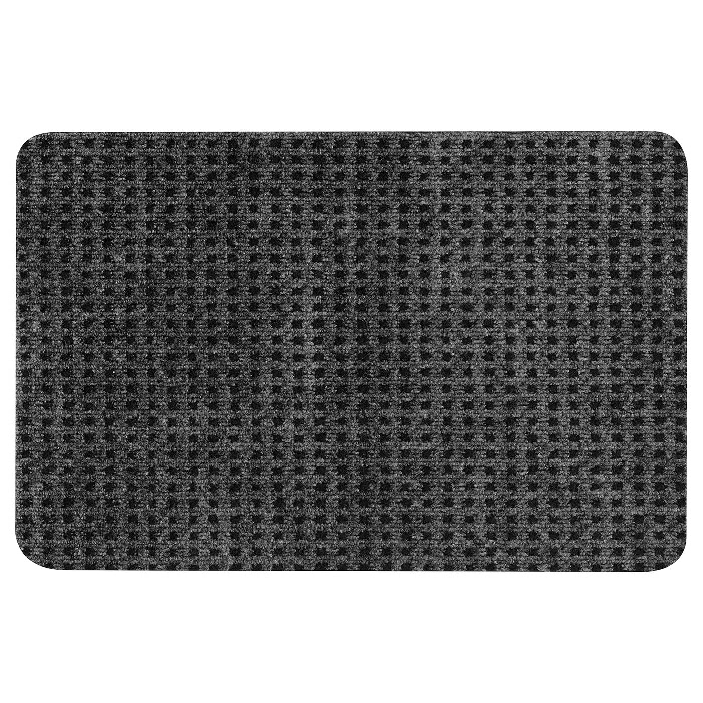 FRIKTION Door mat, grey, 38x58 cm