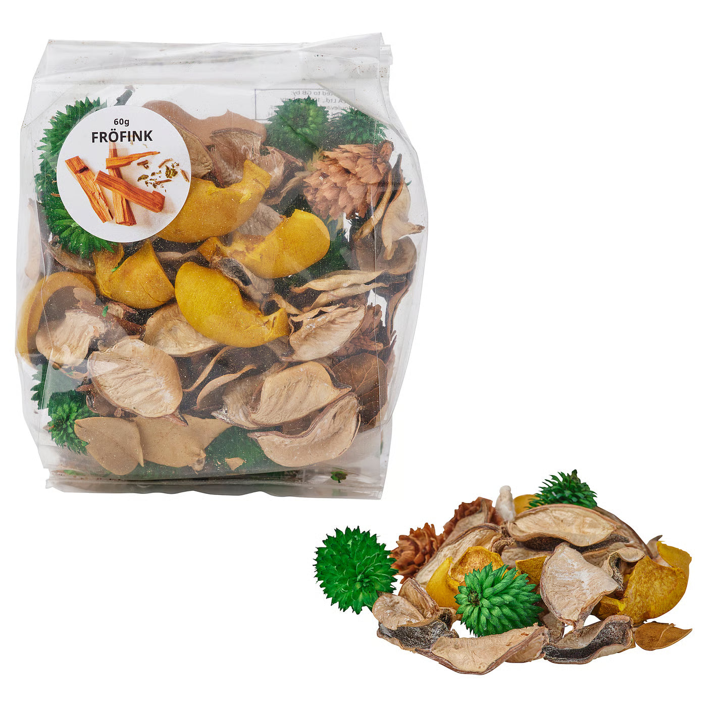 FRÖFINK Scented potpourri, Sandalwood & patchouli brown, 60 g