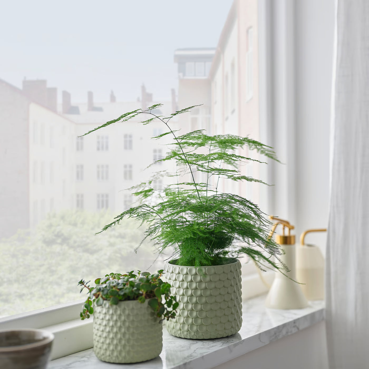 GLACIÄRBJÖRN Plant pot, light green, 12 cm