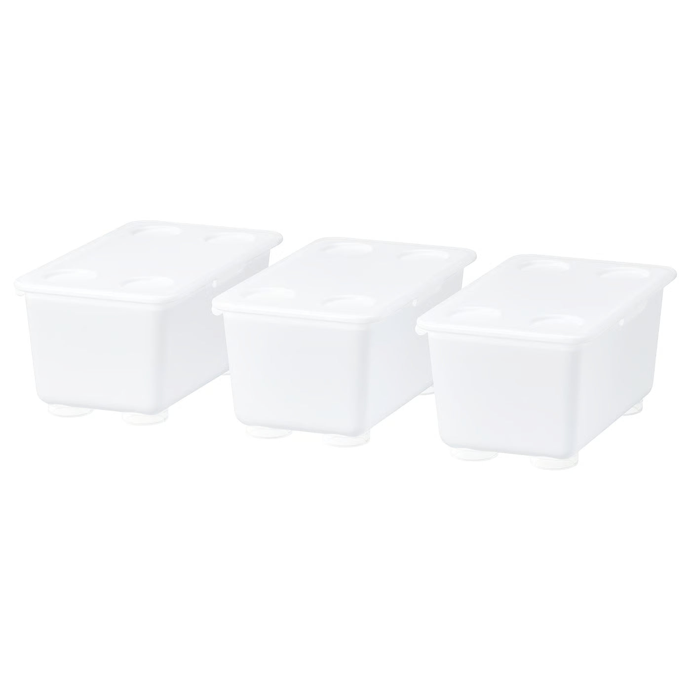 GLIS Box with lid, transparent, 17x10 cm