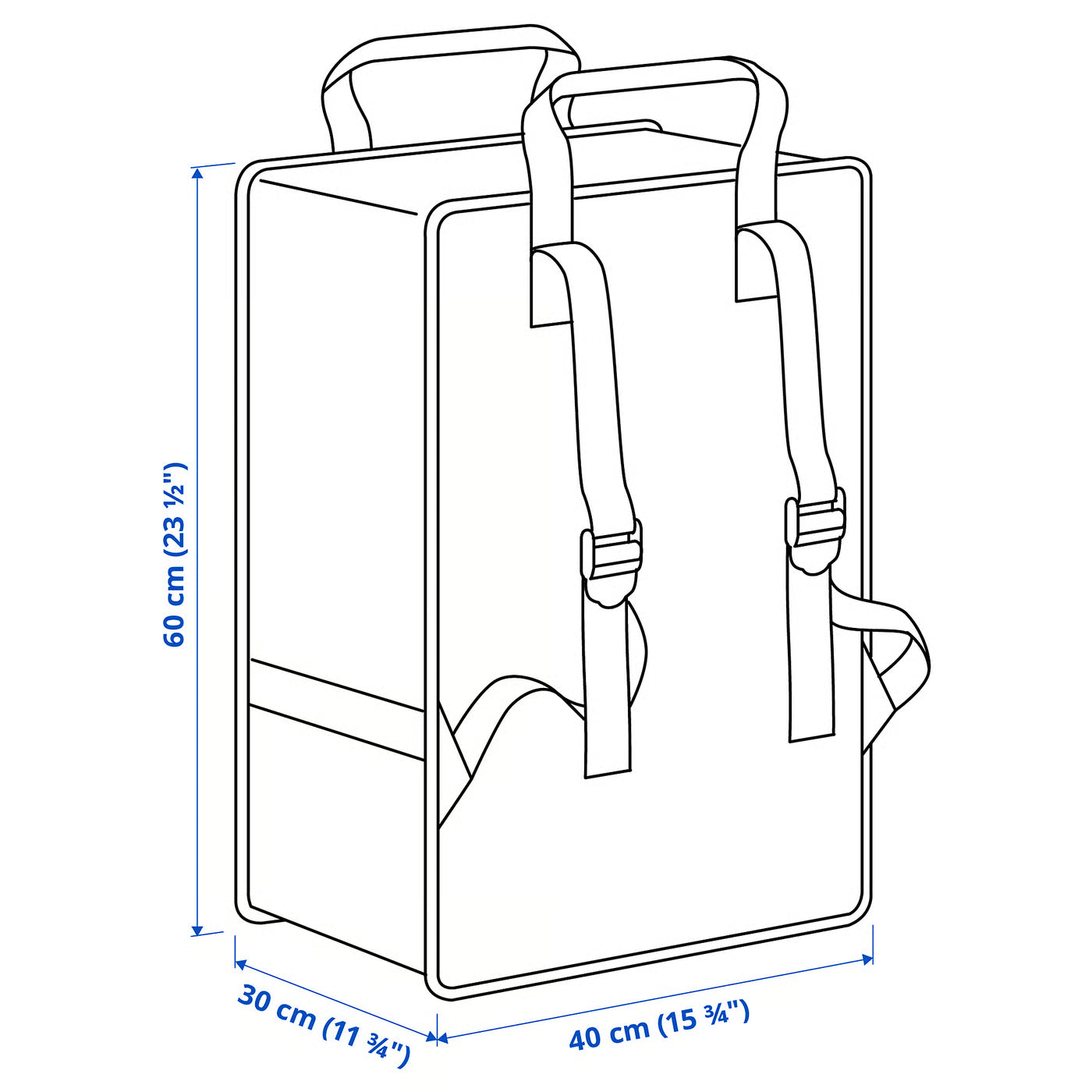 GÖRSNYGG Bag, 40x30x60 cm/72 l