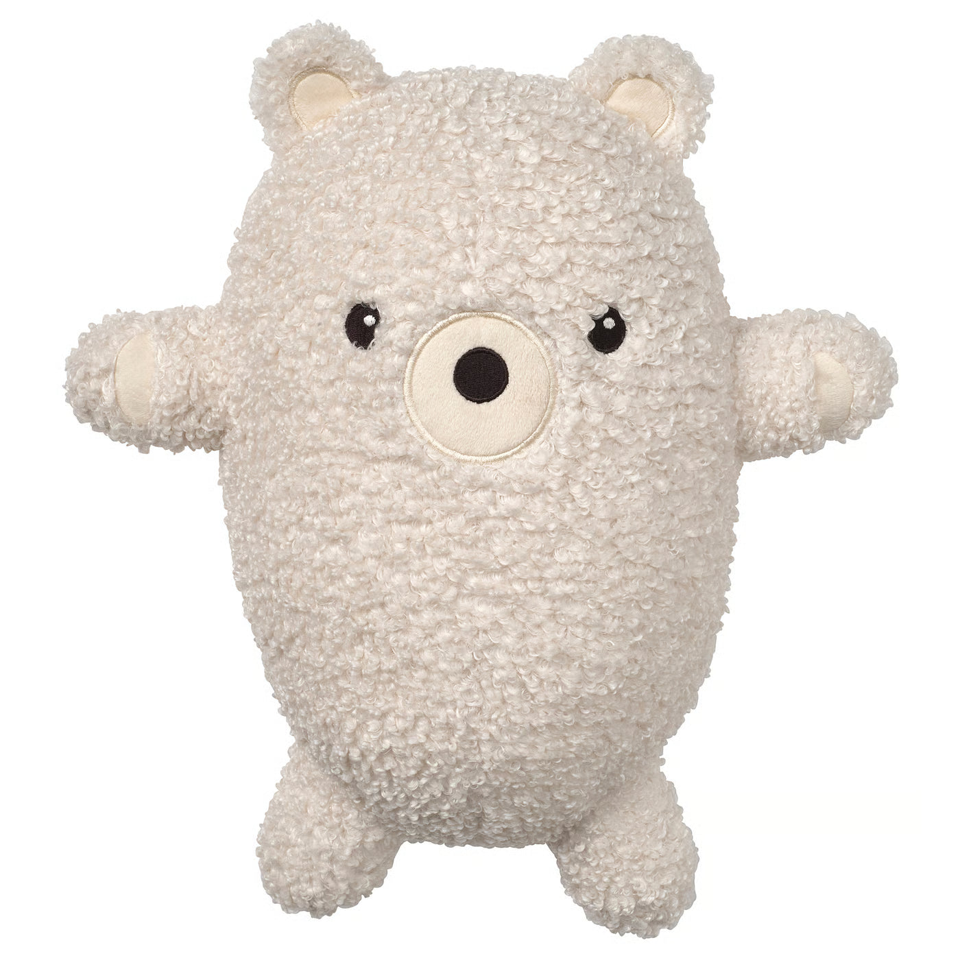 GREJSIMOJS Soft toy, bear/off-white, 38 cm