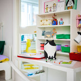 GREJSIMOJS Storage with lid, cat-shaped