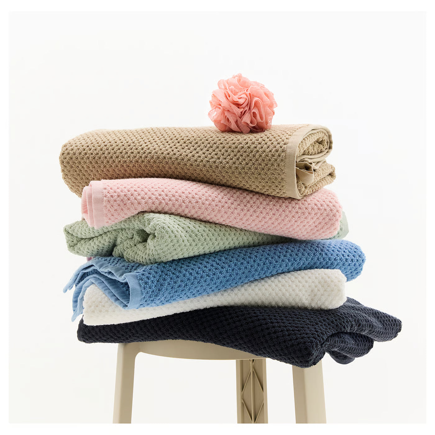 GULVIAL Bath towel, pale pink, 70x140 cm