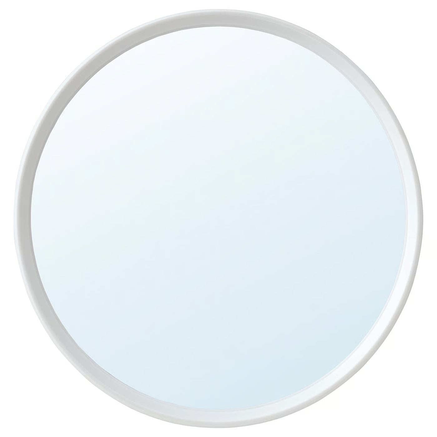 HÄNGIG Mirror, white/round, 26 cm