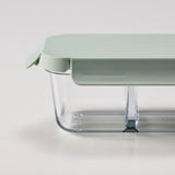 HAVSTOBIS Lunch box, transparent/light green, 700 ml