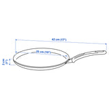 HEMLAGAD Crepe-/pancake pan, non-stick coating black, 25 cm