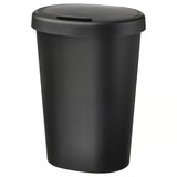 HÖLASS Bin with lid, black, 8 l