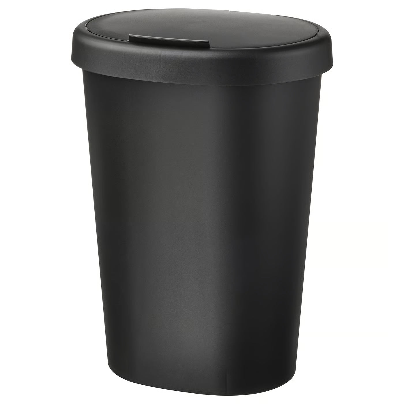 HÖLASS Bin with lid, black, 8 l