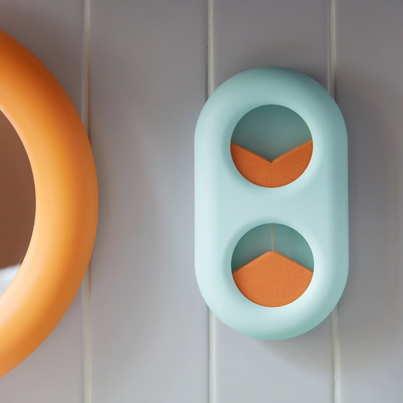 HUMLESJÖN Timer with suction cup, turquoise